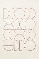 Bauhaus-Kontur der Halbkreise