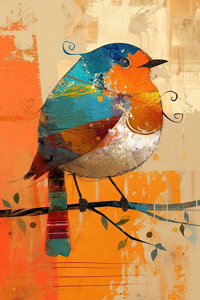 Vogelmalerei | Pinsel der Natur&#039;s Charme von ARTEO Gemälde