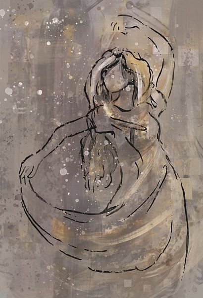 Danse dans la neige par Emiel de Lange