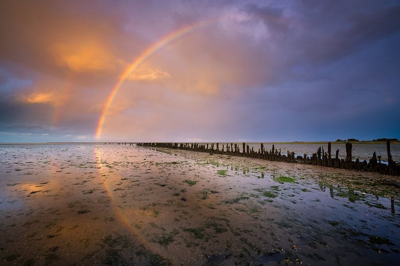 Un arc-en-ciel sur la mer des Wadden par Bas Meelker