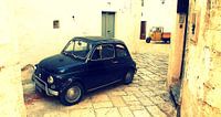 Italien - Apulien - Fiat 500 und Ape in der Altstadt von Martina Franca 
