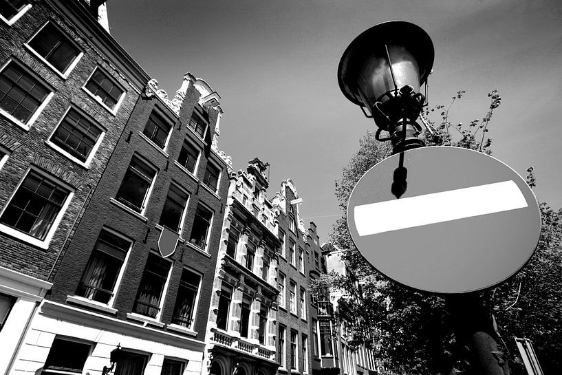 Façades d'Amsterdam (noir et blanc) par Rob Blok