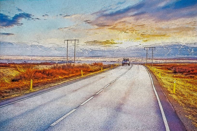 Périphérique de l'Islande par Frans Blok - des photos, de l'art et des autres décorations murales