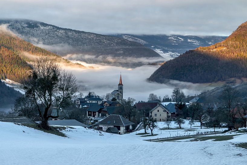 Kleiner Wintermorgen im Massif des Bauges von jean-michel deborde