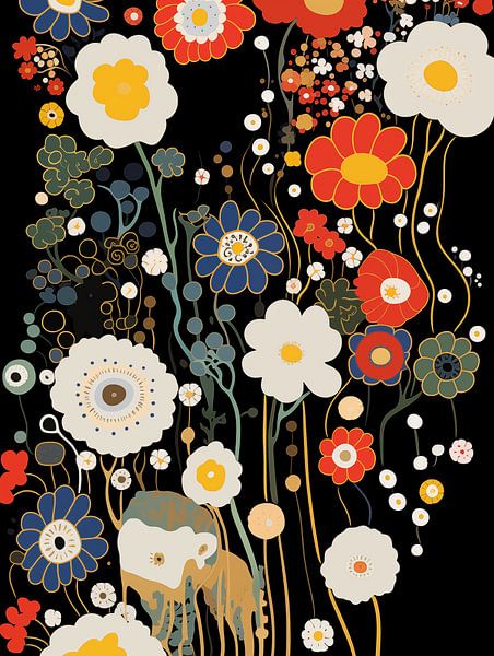 Fleurs abstraites par Imagine