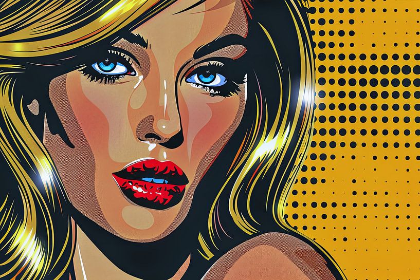 abstract portrait pop art by Egon Zitter