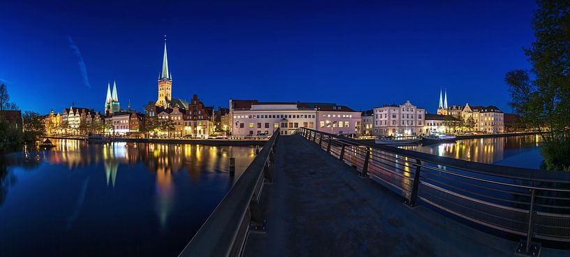 Lübeck Skyline by Frank Herrmann