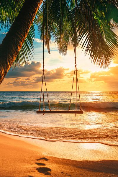 Balançoire suspendue Plage par Poster Art Shop