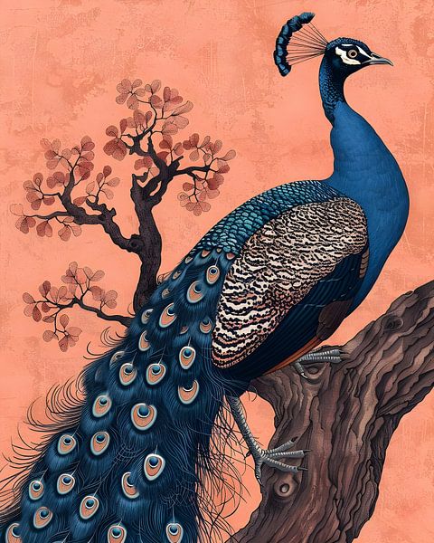 Bunter Pfau von But First Framing