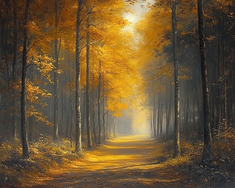 Luxembourg Nature by Abstract Painting