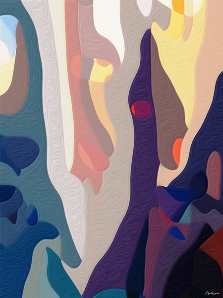 Le paysage abstrait Amedeo. par SydWyn Art