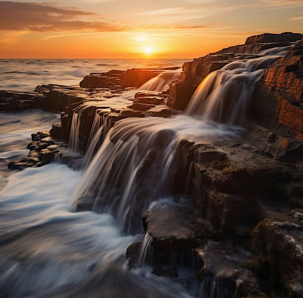 Sonnenuntergang am Meer von fernlichtsicht