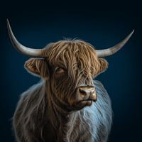 Durch den Nebel: Die anmutigen Konturen des Highlanders