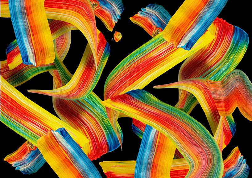 Color Delicious Reclining Abstract Art par Julian Cross