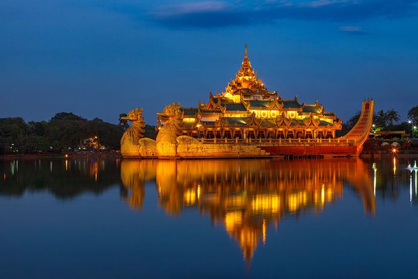 The Royal Barque in Yangon by Roland Brack