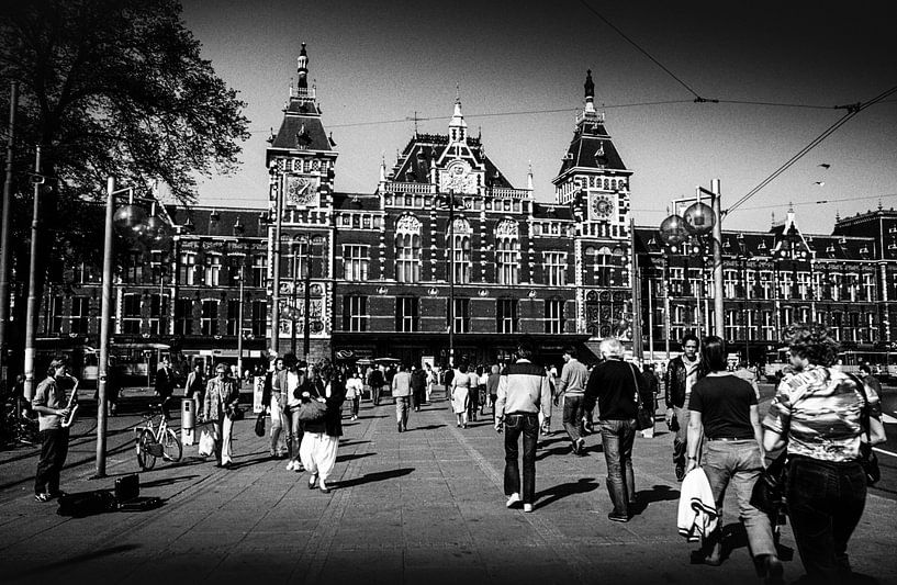 Amsterdam Central Station  80's by PIX STREET PHOTOGRAPHY