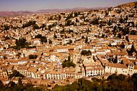 Ansicht von Granada Sacromonte von oben