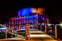 Theater De Spiegel bij nacht