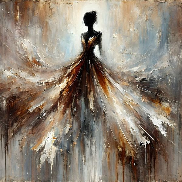 Braunes Kleid von FoXo Art