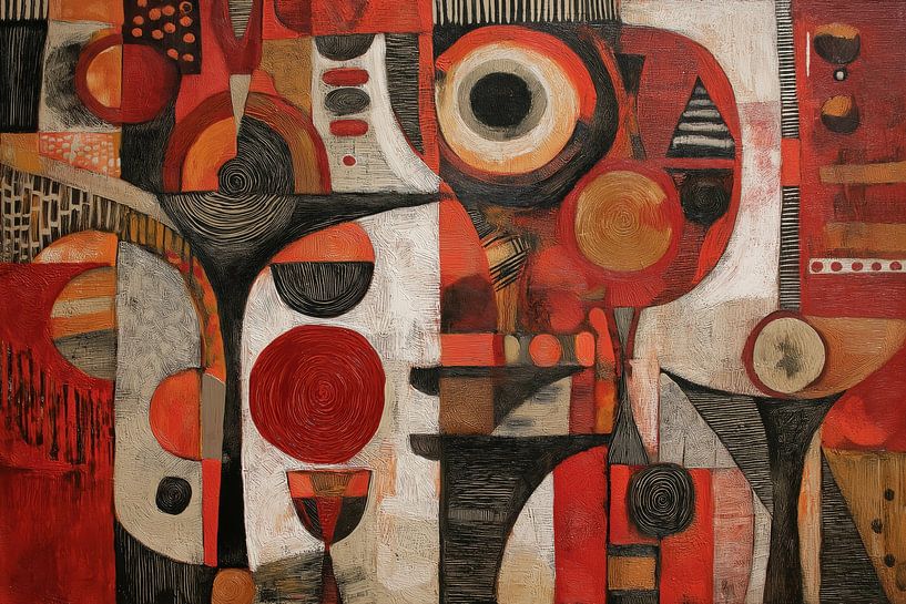 Afrika abstrakt 4 von Bert Nijholt