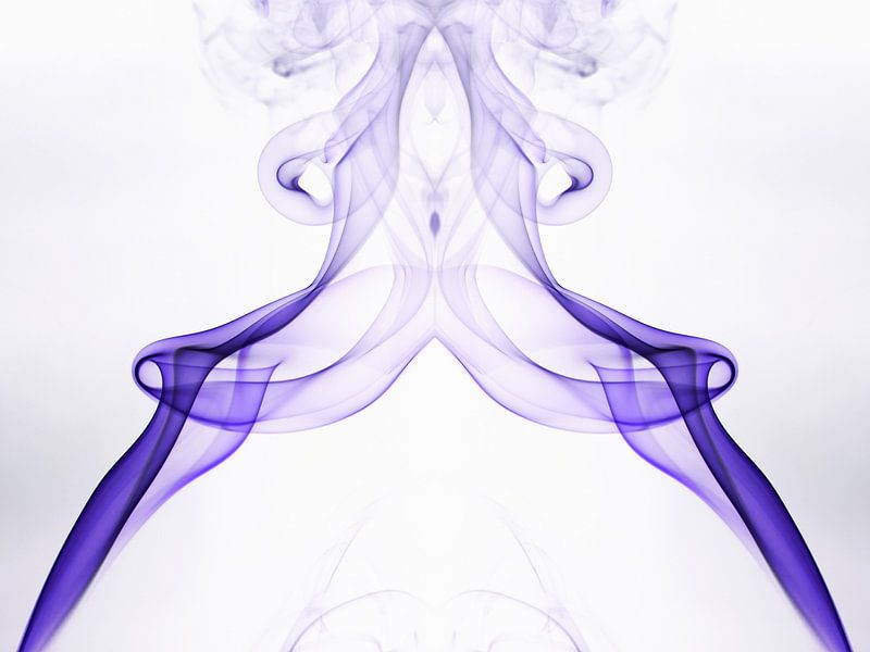 Lila Rauch Abstrakt von Frens van der Sluis