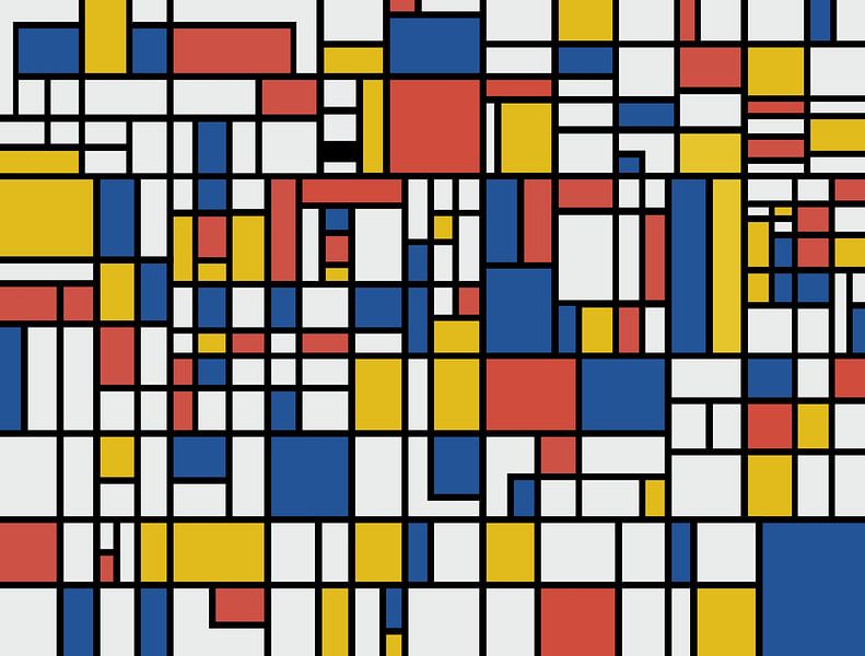 Tribute to Mondrian by Angel Estevez
