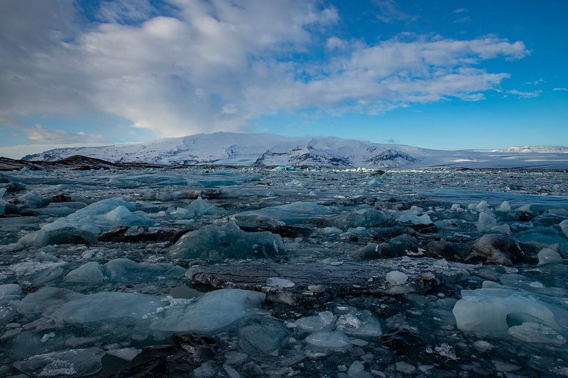 Paysage en Islande, Jökulsárlón et Diamond Beach par Gert Hilbink