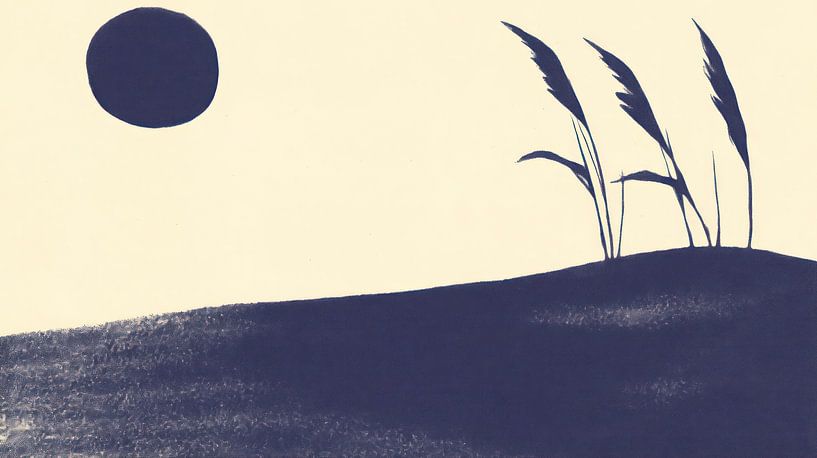 Sun and polder landscape by Franka Poulain