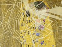 Karte von Amsterdam Centrum dem Kuss von Gustav Klimt