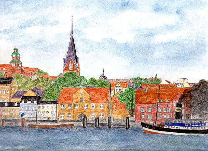 Le port de Flensburg par Sandra Steinke