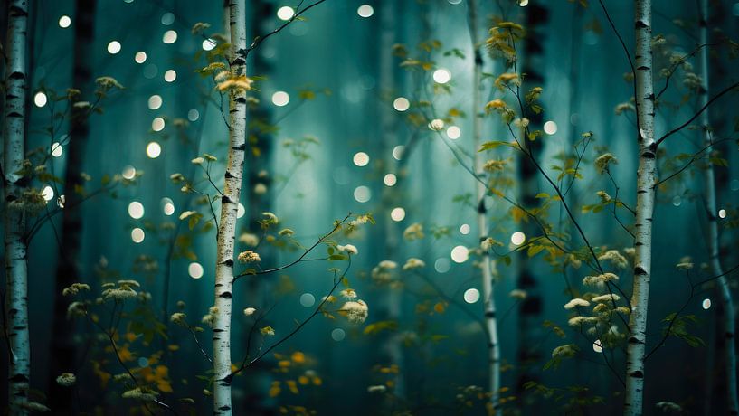 Glowing Birches No 2 von Treechild