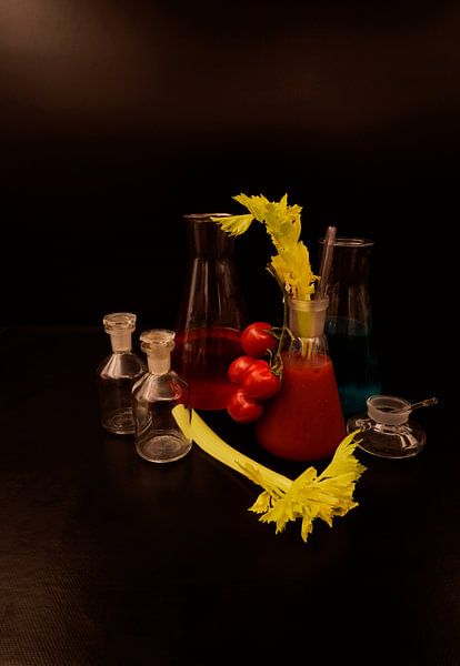 Tomato and gin cocktail with celery and vine tomatoes by Babetts Bildergalerie