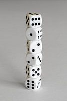 A stack of dice