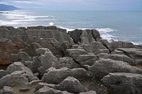 Pancake rocks à Punakaiki, Nouvelle Zélande
