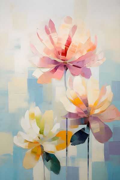 Grandes fleurs colorées par But First Framing