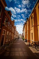Bagijnestraat in Leeuwarden mit Blick auf den Oldehove