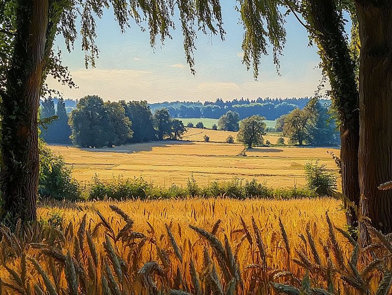 Limburgs koren landschap van PixelPrestige