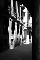 Vue italienne avec la vespa dans la ville