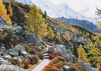 Herbst in einer Berglandschaft