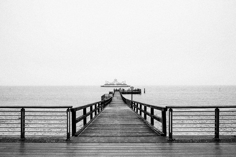 Bridge, ferry and sea by Heiko Westphalen