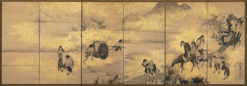 Soga Shohaku - Die acht Unsterblichen des Weinbechers von 1000 Schilderijen