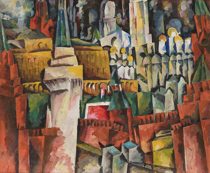 Aristarkh Lentulov, Kremlin. Paysage urbain - 1919 - 1920 par Atelier Liesjes