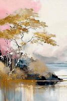 SET (deel 1) Japandi Art: Sereen Japans Landschap