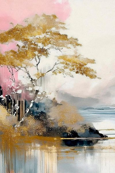 SET (part 1) Japandi Art : Paysage japonais serein par Studio Pieternel