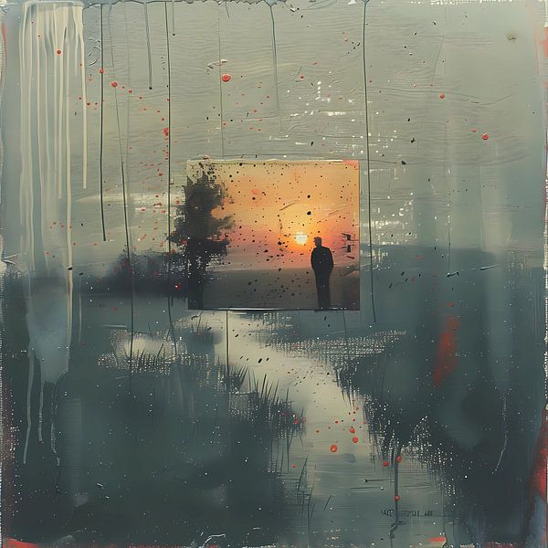 Jahreszeitliche Natur im Wald, Digitale Malerei von Ariadna de Raadt-Goldberg