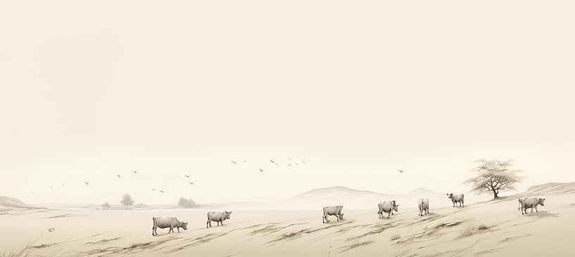 Kuh | Kühe von ARTEO Gemälde