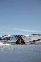 Wooden cabin in Iceland