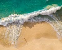 Tropical beach with beautiful waves