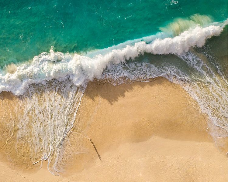 Tropischer Strand mit schönen Wellen von Nick de Jonge - Skeyes