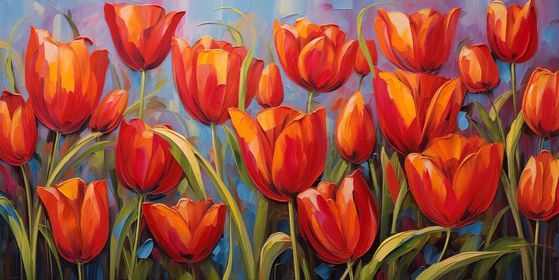 Tulipes abstraites par Imagine
